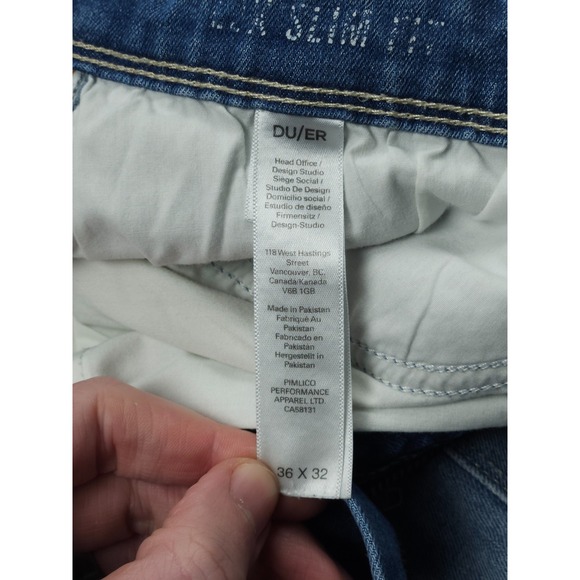 DU/ER Duer Jeans Men's 36x32 (FITS 34x32) Performance Denim Relaxed Taper - Picture 8 of 14